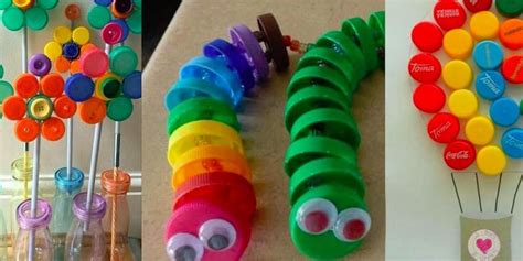 Activite Manuelle Avec Des Bouchons Plastiques Bricolages avec des bouchons pour les enfants de maternelle | MOMES